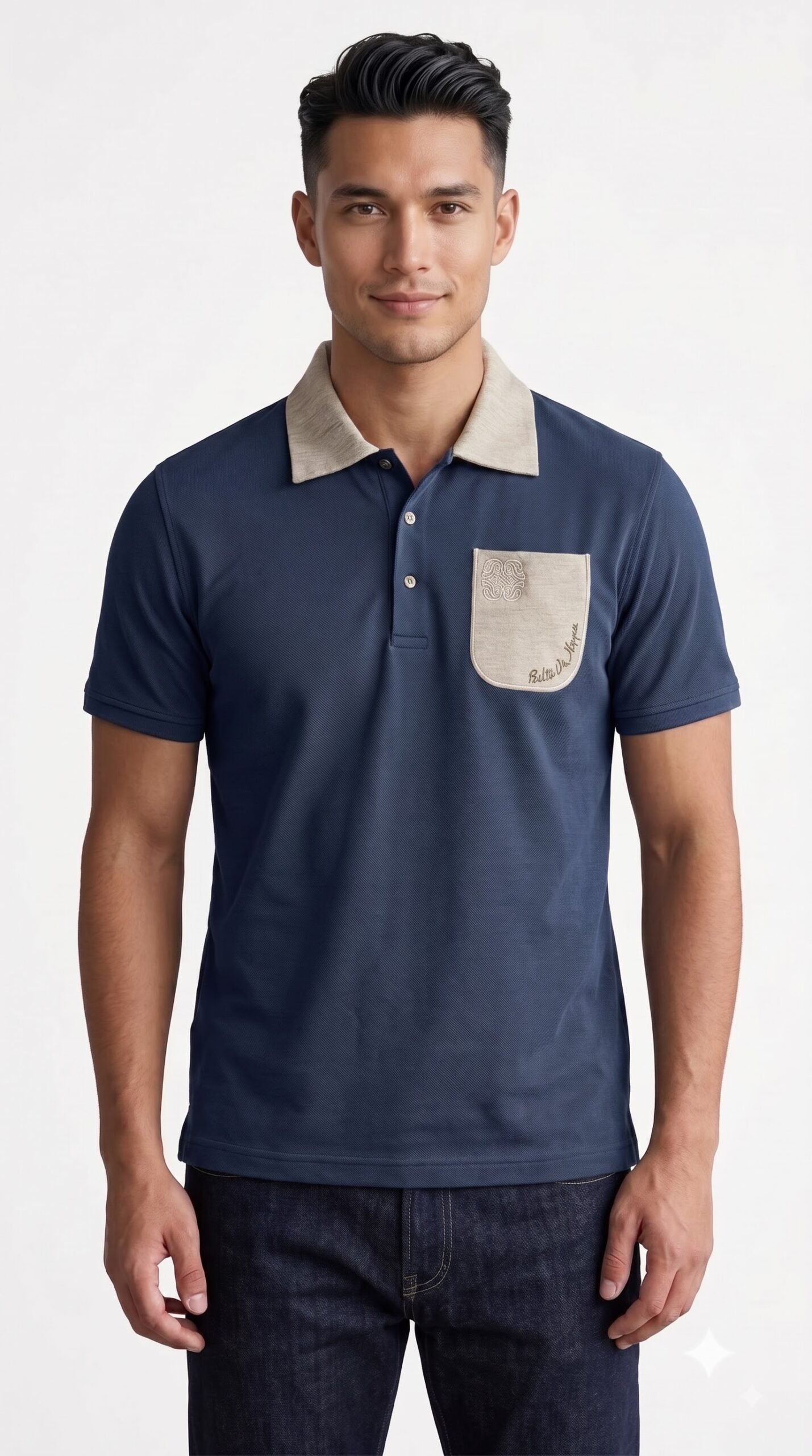 Change_garment_color_using_chart_202608050018 Men's Cotton Rich Solid Polo Tshirt | Collar Tshirts - Image 1