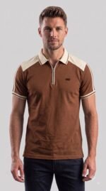 Men's Polycotton Half Sleeves Regular Fit Solid Polo T-Shirt