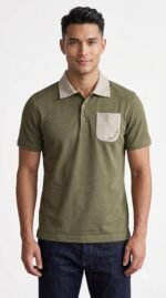 Men's 100% Cotton Solid Polo T-Shirt - Regular Fit